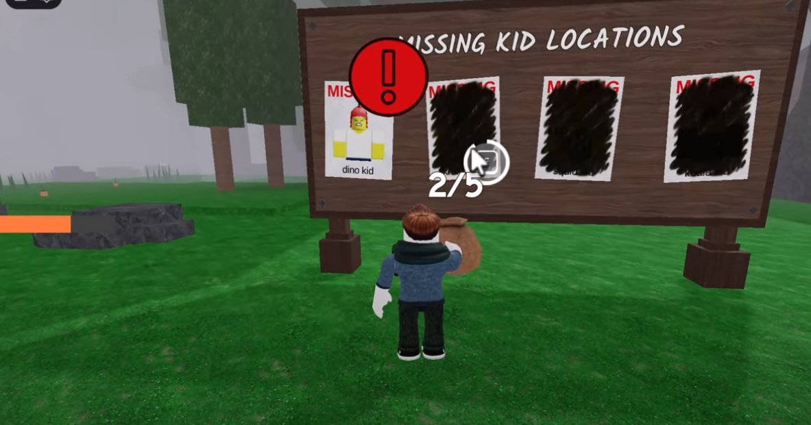 A player's campfire at night, the central point of the base.